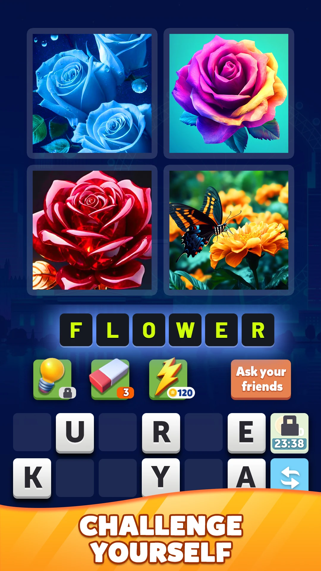 Trivia pics word game screenshot