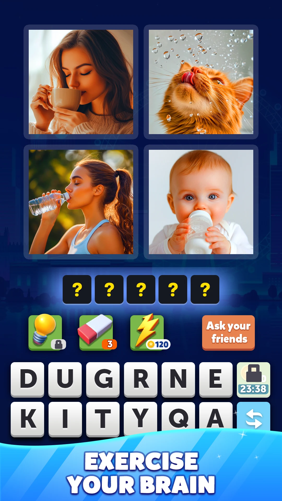 Trivia pics word game screenshot